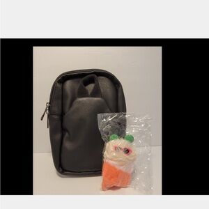 New Lisinuo UHIW LEATHER sling/waist bag and keychain